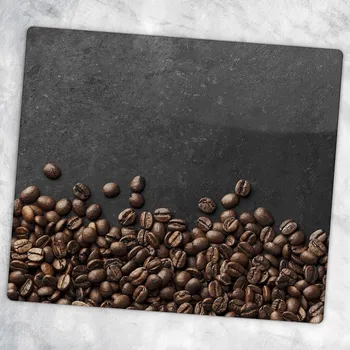 Obraz Kuchyňská Deska Tvrzené Sklo Servírovací S Grafikou Finezja Kawy 60x52