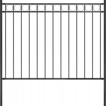 Plot Černý ocelový plotový panel 1,7 x 1,2 m
