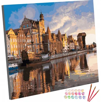 Sada Obrázek MALOVÁNÍ PODLE ČÍSEL 40x50 Gdaňsk
