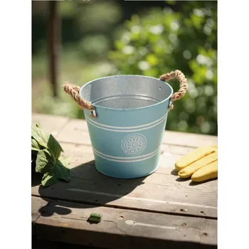 Květináč Sinsay - Kovový květináč - světle modrá - 932FQ-50X - 932FQ-50X-ONE