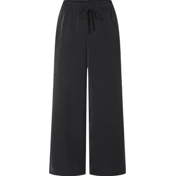 Dámské kalhoty esmara® Dámské saténové kalhoty se širokými nohavicemi (černá, L(44/46))