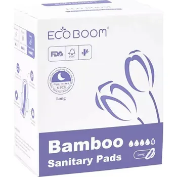 Menstruační vložka Ecoboom Bambusové hygienické vložky dlouhé 8 ks