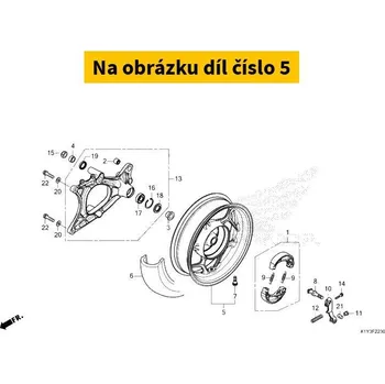 Motodíl Honda Kolo zadní PCX 21-24 42650K1YD10ZA