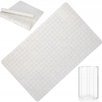 Protiskluzová podložka Maty do łazienki antypoślizgowa do sprchy krémová