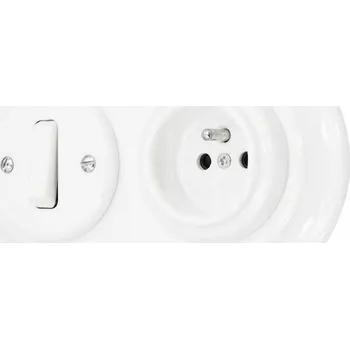 Elektrická zásuvka Elektrická zásuvka nástěnná KAMAL bílá