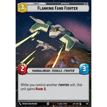 Sběratelská karetní hra Flanking Fang Fighter 519 - Jump to Lightspeed: Extras Typ karty: Standard