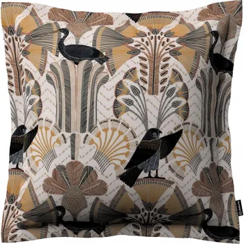 Povlak na dekorativní polštářek Povlak na polštář 45x45 abstraktní béžovo-hnědý vzor