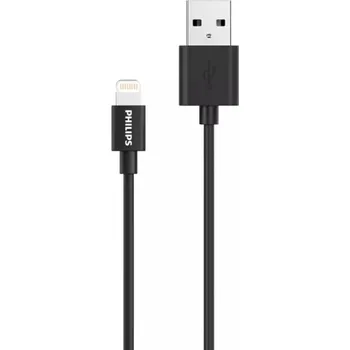 Datový kabel Kabel Philips USB - Apple Lightning 1,2 m černý
