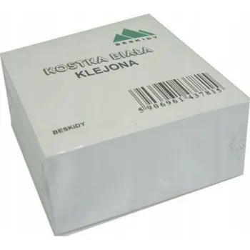 Blok Lepící papírová kostka Beskidy 8,5x8,5 cm / 400 listů, bílá