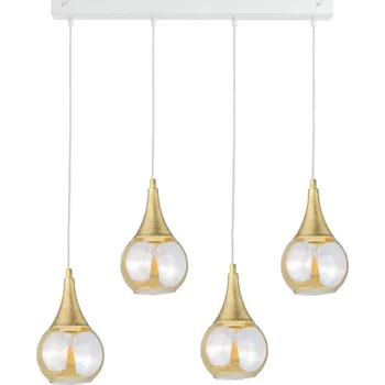 Lustr na lanku LACRIMA WHITE 4xE27/60W/230V