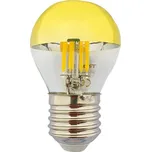 LED Žárovka se zrcadlovým vrchlíkem DECOR MIRROR P45 E27/5W/230V 4200K zlatá