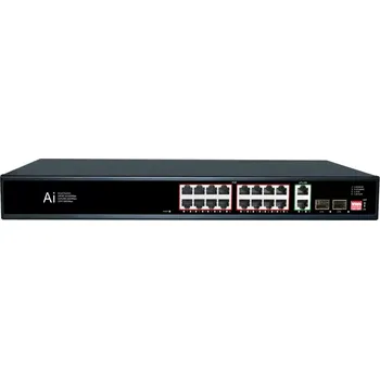 Příslušenství pro kamerový systém MS 16F22GB 16 POE RJ45 Port: 16x10/100Mbps Uplink Port: 2x1000Mbps+SFP: 2x1000Mbps (6063) (Monitorrs Security)