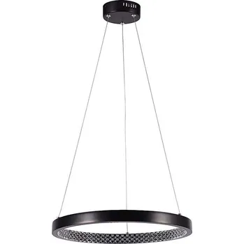 LED Lustr na lanku LED/19W/230V 4000K černá