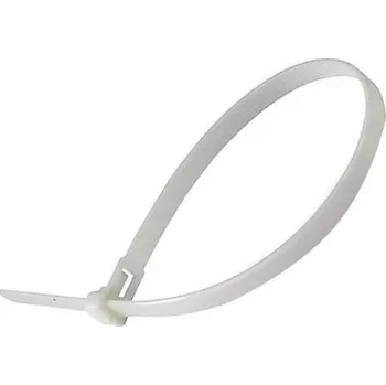 Organizace kabelů Plastové stahovací pásky 2,5x100mm 100ks bílá