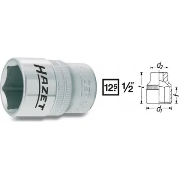 Ruční nářadí Vnitřní nástrčný klíč 1/2" šestihanný 25mm HAZET 900-25 - HA042883