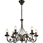 Lustr na řetězu DONATO 6xE14/40W/230V