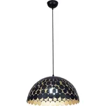 Lustr na lanku LISA BLACK 1xE27/60W/230V