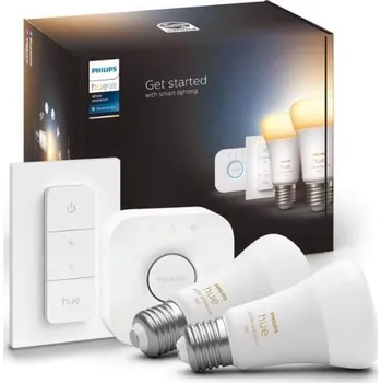 Žárovka Základní sada Philips Hue WHITE AMBIANCE 2xE27/8W/230V + zařízení k propojení