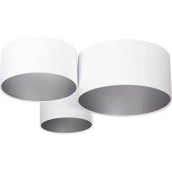 Stropní svítidlo SPACE 3xE27/60W/230V bílá/stříbrná