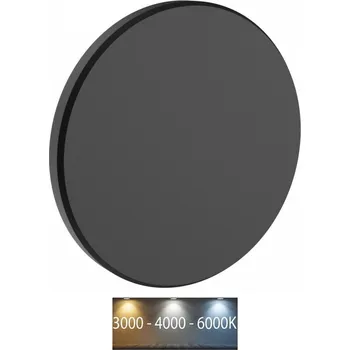 Venkovní osvětlení LED Venkovní nástěnné svítidlo PIATTA LED/18W/230V 3000/4000/6000K IP44 černá