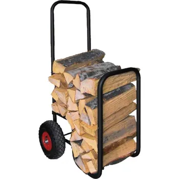 Vozík na dřevo s kolečky nosnost 15 kg