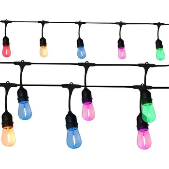 Venkovní osvětlení LED Venkovní dekorační řetěz PARTY NEON 7,6 m 10xE27/0,6W/36V IP44