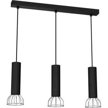 Lustr na lanku DANTE 3xGU10/25W/230V černá/lesklý chrom