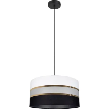 Lustr na lanku CORAL 1xE27/60W/230V černobílá