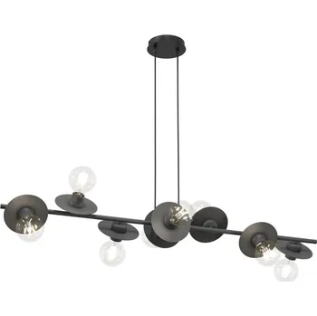 Lustr na lanku TOKEN 8xE27/15W/230V černá