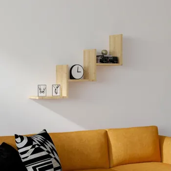 police Nástěnná police MIST 60x90 cm béžová