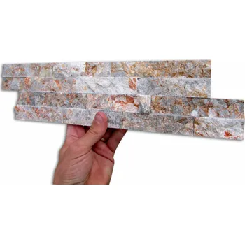 Obklad Přírodní obkladový kámen ZLÍN VZOREK - Kvarcit Žíhaný red