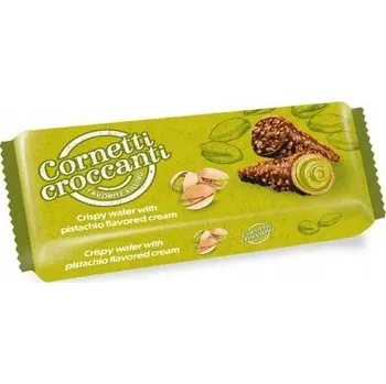 Cukrovinka CORNETTI CROCCANTI PISTÁCIE 100G