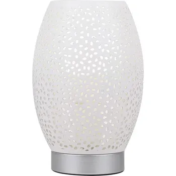 Lampička Stolní lampa VENUS 1xE27/60W/230V bílá/stříbrná + záruka 3 roky