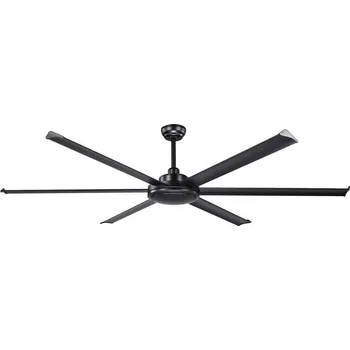 Stropní ventilátor FARO 34203 - Stropní ventilátor ROTTERDAM XL černá pr. 200 cm + dálkové ovládání