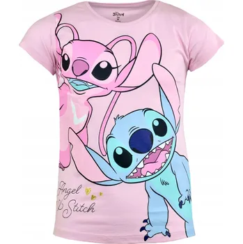 Chlapecké tričko Disney dětské tričko růžové bavlna velikost 134