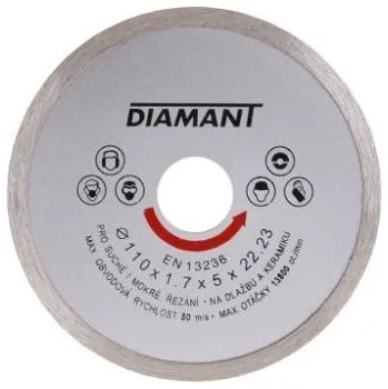 Řezný kotouč Diamantový plný diamantový kotouč Ø 230 x 22,2 mm, DIAMANT