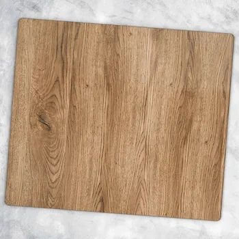 Kuchyňské prkénko Tvrzené skleněné kuchyňské prkénko s dekorativní grafikou Hnědá parketová podlaha 60x52