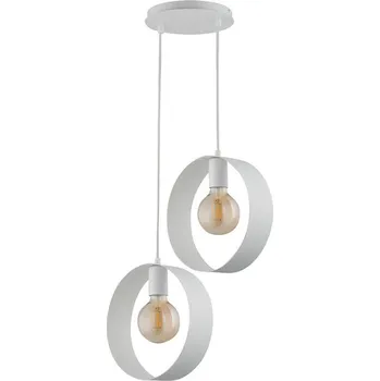 Lustr na lanku HAPPY 2xE27/60W/230V bílá