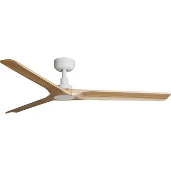 Stropní ventilátor FARO 33810WT - Stropní ventilátor HEYWOOD L dřevo/bílá pr. 132 cm WT + DO