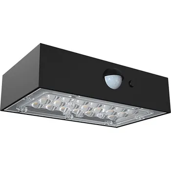 Venkovní osvětlení LED Solární nástěnné svítidlo se senzorem LED/3W/3,7V 3000K/4000K IP65 černá