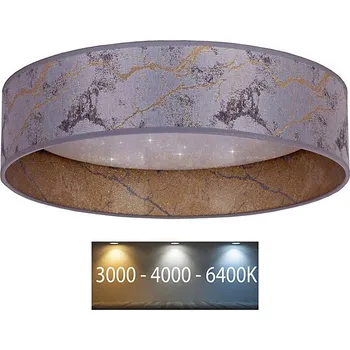 Brilagi - LED Stropní svítidlo VELVET STAR LED/24W/230V pr. 40 cm šedá/zlatá