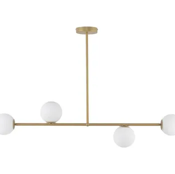 Lustr na tyči GAMA 4xG9/12W/230V zlatá