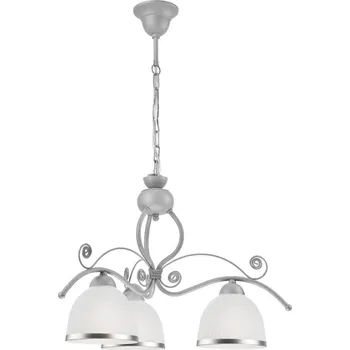 Lustr na řetězu RETRO II 3xE27/60W/230V stříbrná