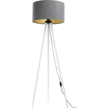 Lampička Stojací lampa STANDART 1xE27/60W/230V šedá/bílá