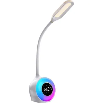 Lampička 08979L - LED RGBW Stmívatelná stolní lampa s budíkem FALCON LED/10W/12V + záruka 3 roky
