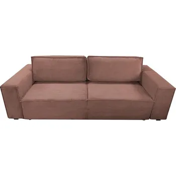 Sedací souprava Rozkládací třímístná pohovka s úložným prostorem RONDA červená