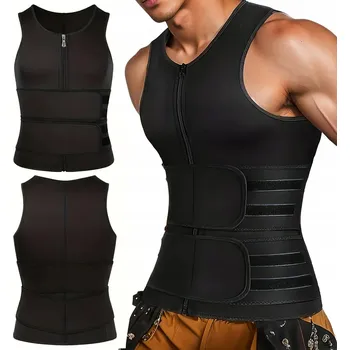 Pánská vesta NEOPRENOVÁ VESTA PÁNSKÁ FITNESS ZAHŘÍVACÍ SPORTOVNÍ TRÉNINKOVÁ SAUNA L