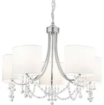 Searchlight 1055-5CC - Křišťálový lustr na řetězu NINA 5xE14/60W/230V