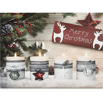 Nástěnné svítidlo Markslöjd 704498 - LED Svítící dekorační obraz CANVAS 4xLED/0,18W/2xAA