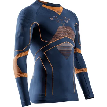 Pánské tričko X-Bionic Energy Accumulator Light Shirt Ls M EA-WTH2W24M-A096 - marine/orange L